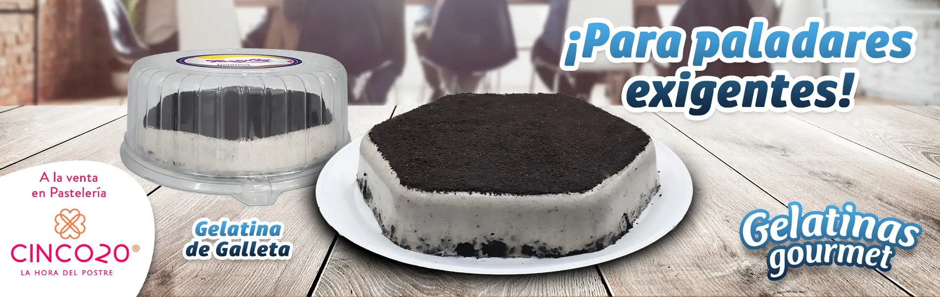 Gelatina de galleta oreo